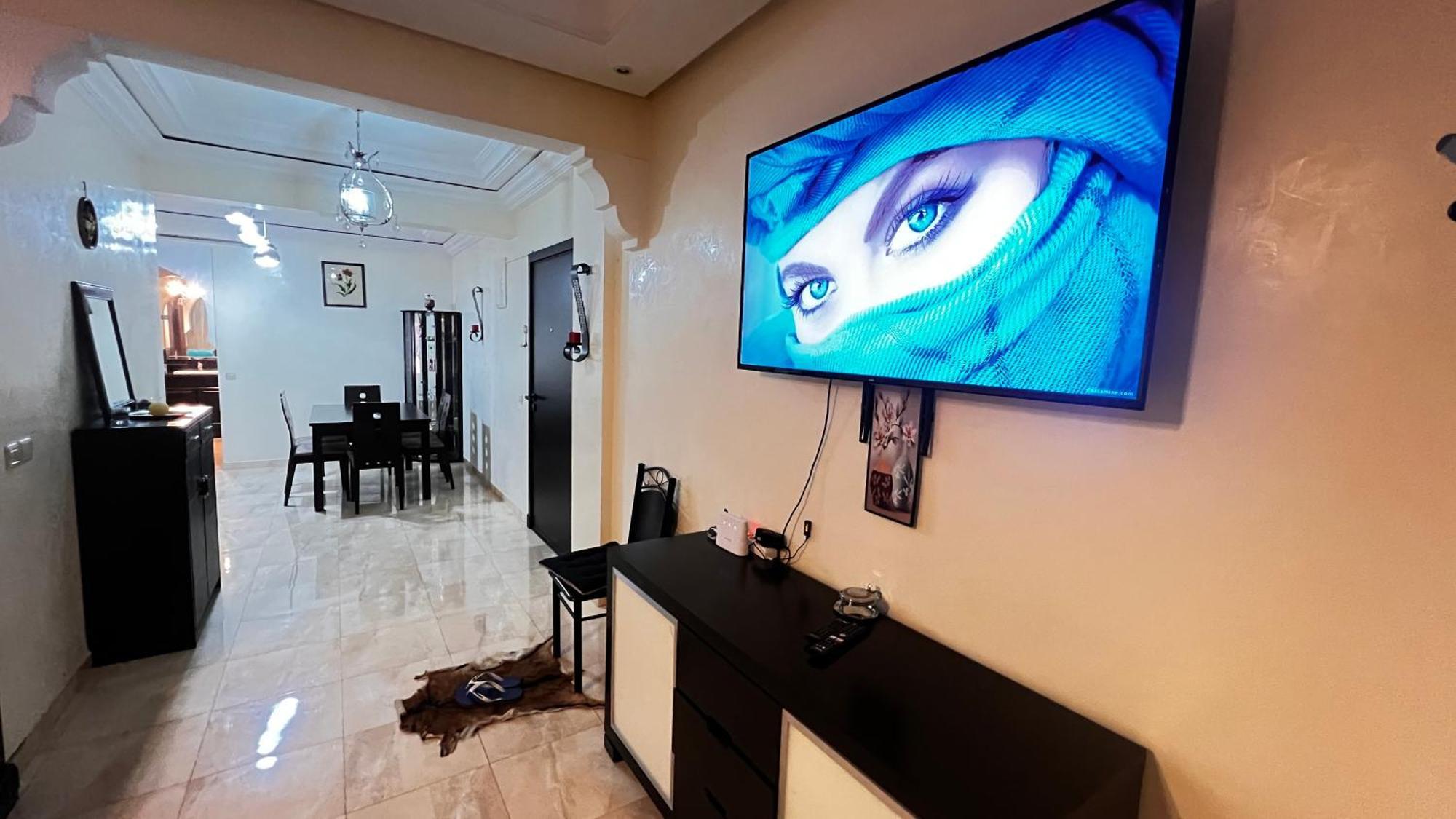 Magnifique Appartement Spacieux Confort Propre Familial 2 Chambres Salon Et Salle A Manger A 20Mn A Pied De Place Jemaa El Fina 4 Piscines Dans Espace De Golf A 12 Mn En Voitures L Entree Est Gratuit Pour La Clientele Ouvert Entre 10H Et 20H Marakeş Dış mekan fotoğraf